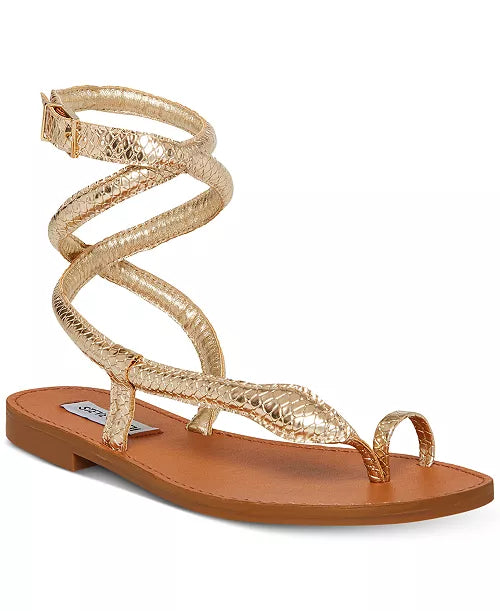 STEVE MADDEN Scales Gold Snake Sandal