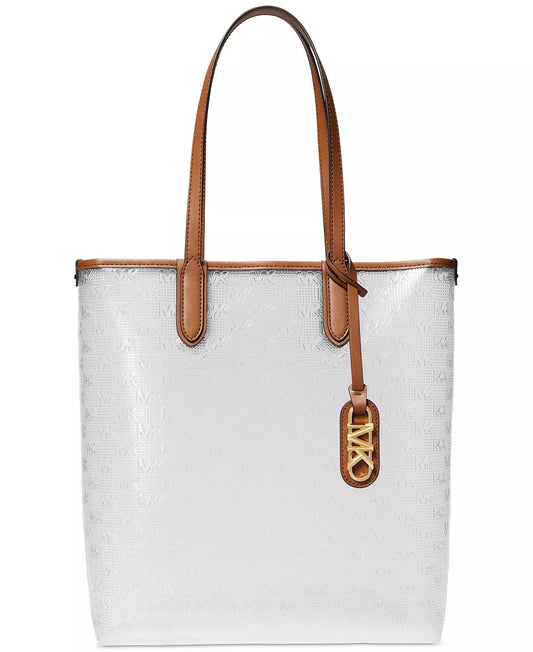 Michael Michael Kors Logo Eliza Large North South Clear Tote