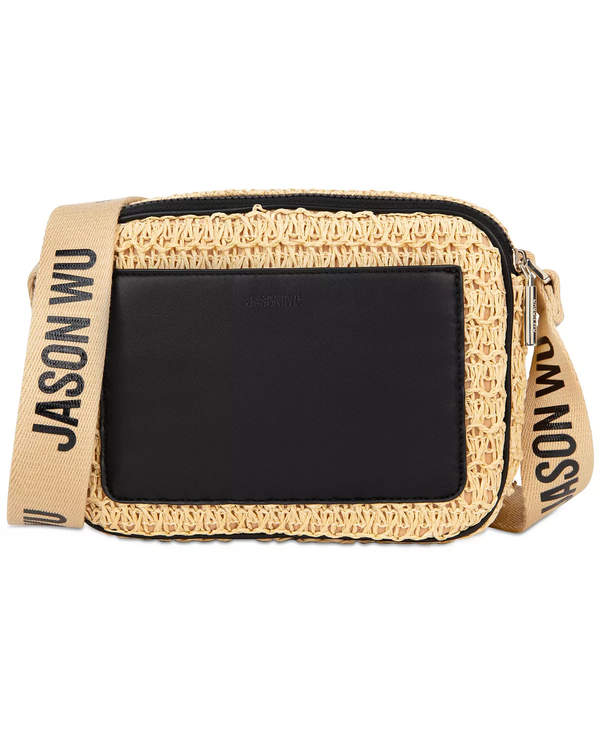 JASON WU Sylvia Small Straw Camera Crossbody Bag