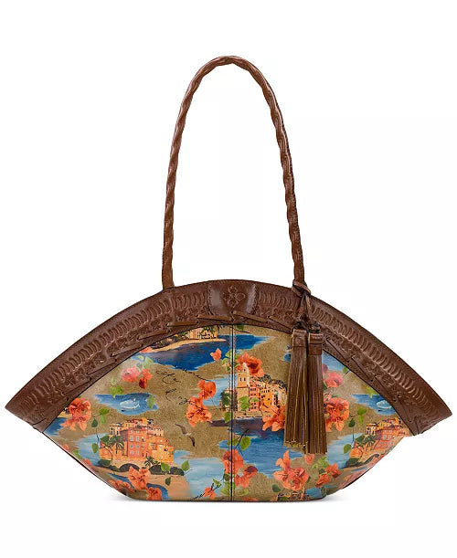 PATRICIA NASH Trope Dome Extra-Large Printed Leather Tote