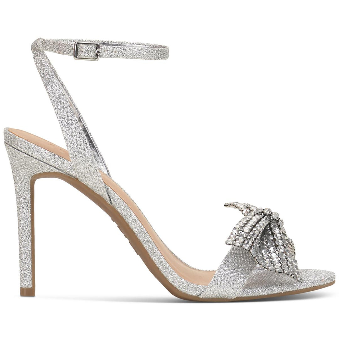 I.N.C Nemmzi Womens Rhinestone Ankle Strap Heels