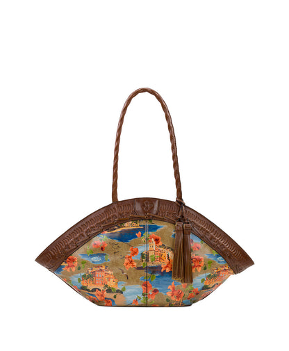 PATRICIA NASH Trope Dome Extra-Large Printed Leather Tote