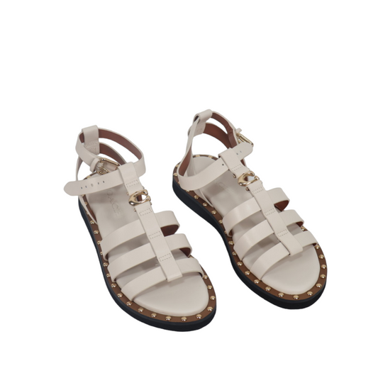 COACH Women's Giselle Studded Gladiator Fisherman Sandals