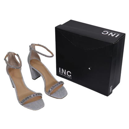 I.N.C.  Women's Lana Embellished Ankle-Strap Block-Heel Sandals