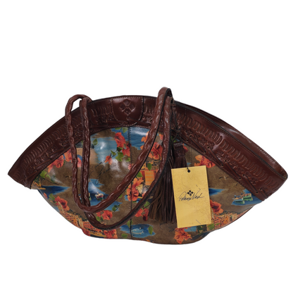 PATRICIA NASH Trope Dome Extra-Large Printed Leather Tote