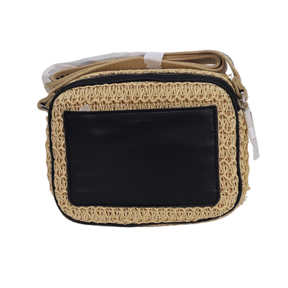 JASON WU Sylvia Small Straw Camera Crossbody Bag